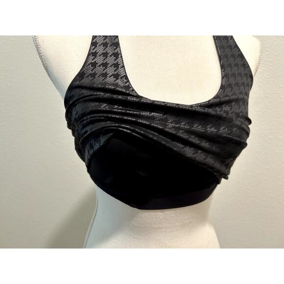 DKNY Women's Cropped Racerback Tank Black Size Medium New - Picture 7 of 9